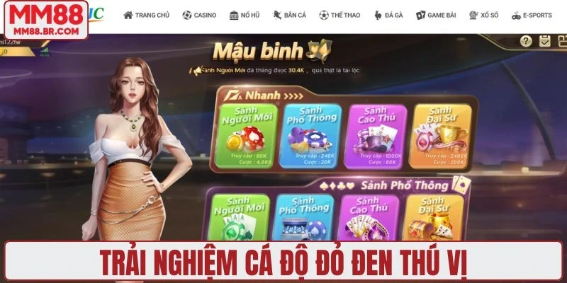 Trải nghiệm cá độ đỏ đen thú vị